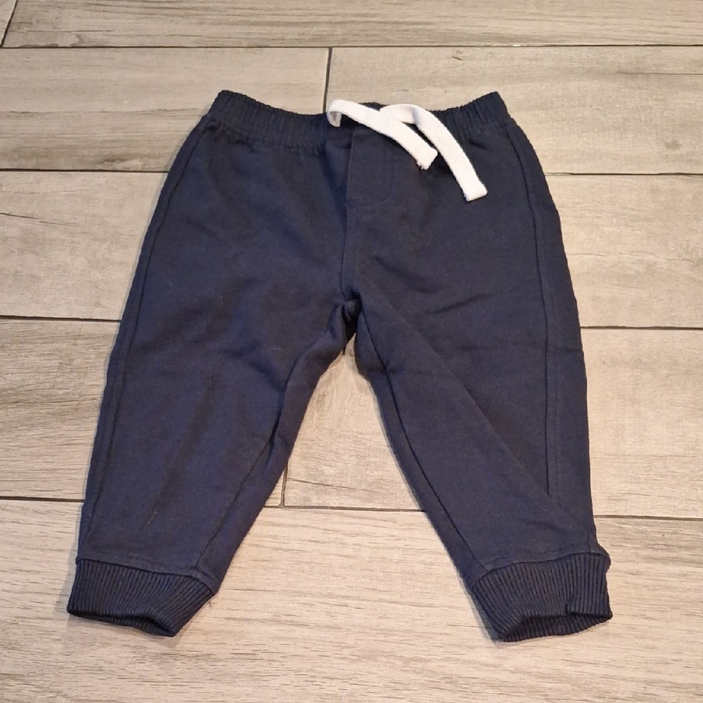 🦔Wonderkids Dark Blue Kids Joggers with White Drawstring💘